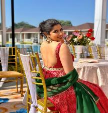 Nikita Sharma Flaunts Her Beauty in Red Outfit