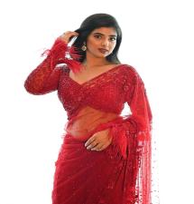 Pragya Nagra Shines in Gorgeous Red Saree