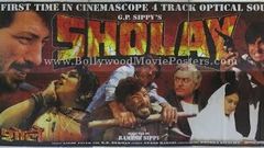  Sholay Hindi movie 1996 Amitabh, Dhermendra and Jaya bacchan ¡