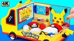  AMAZING How To Make Pikachu Car House, DIY Nintendo Switch Dock from Cardboard for Pokemon Lover