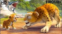 Children CARTOONS 2019 HD - Scary Animal Bandits - Snake, Tiger, Shark, Lion, Dinosaur Kids Videos