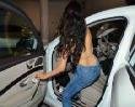 Jhanvi Kapoor leaving a Friends House