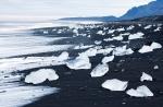 black sand beach, iceland