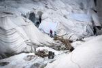 Rhone Glacier Covered in Blankets to Slow Melting