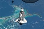 atlantis space shuttle orbiting earth