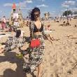 Mouni Roy in Black Bikini in US for vacations