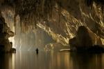 river in a cave, thailand