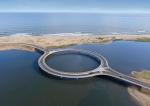 The Circular Laguna Garzon Bridge in Uruguay