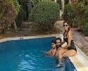 Shilpa Chilling With Husband in Swimsuit