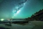 milky way over catherine hills bay, australia