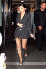 Kylie Jenner Walks Out in Gorgeous Black Dress in NYC