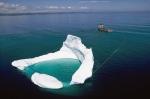 Towing Icebergs Away From Oil Platforms