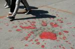 Sarajevo Roses Mortar Scars Filled With Red Resin as War Memories