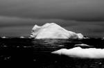 face on a iceberg, antarctica